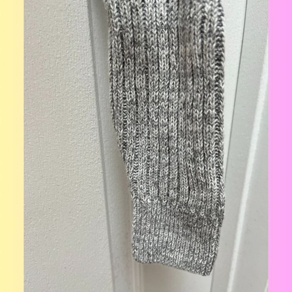 Urban Outfitters Big Sur Essential Ribbed Pullover Sweater Grey Size Medium - Picture 3 of 4